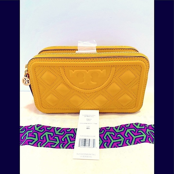 Tory Burch Handbags - Authentic Tory Burch Fleming Double - Zip Mini bag